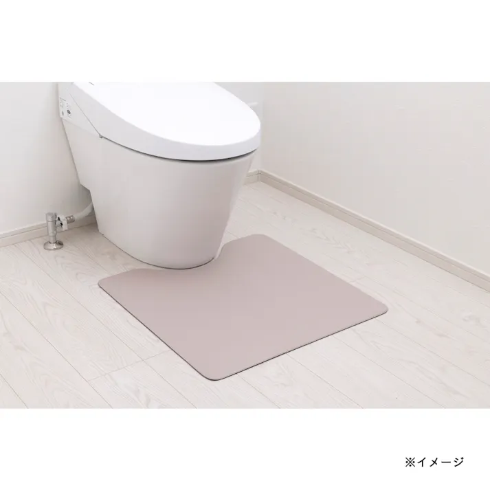 シートで拭けるトイレマット ピンク