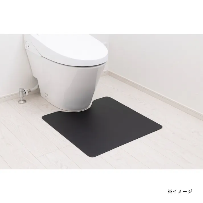 シートで拭けるトイレマット ダークブラウン