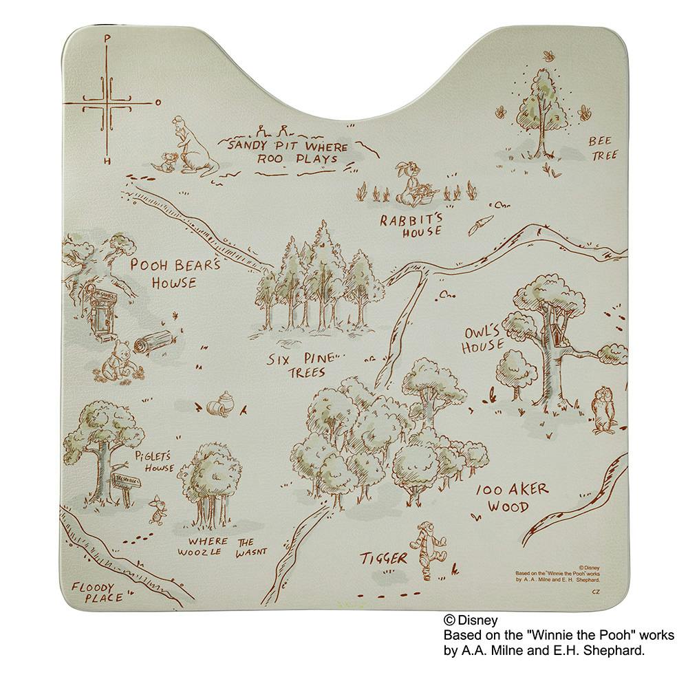 シートで拭けるトイレマット くまのプーさん | トイレ用品