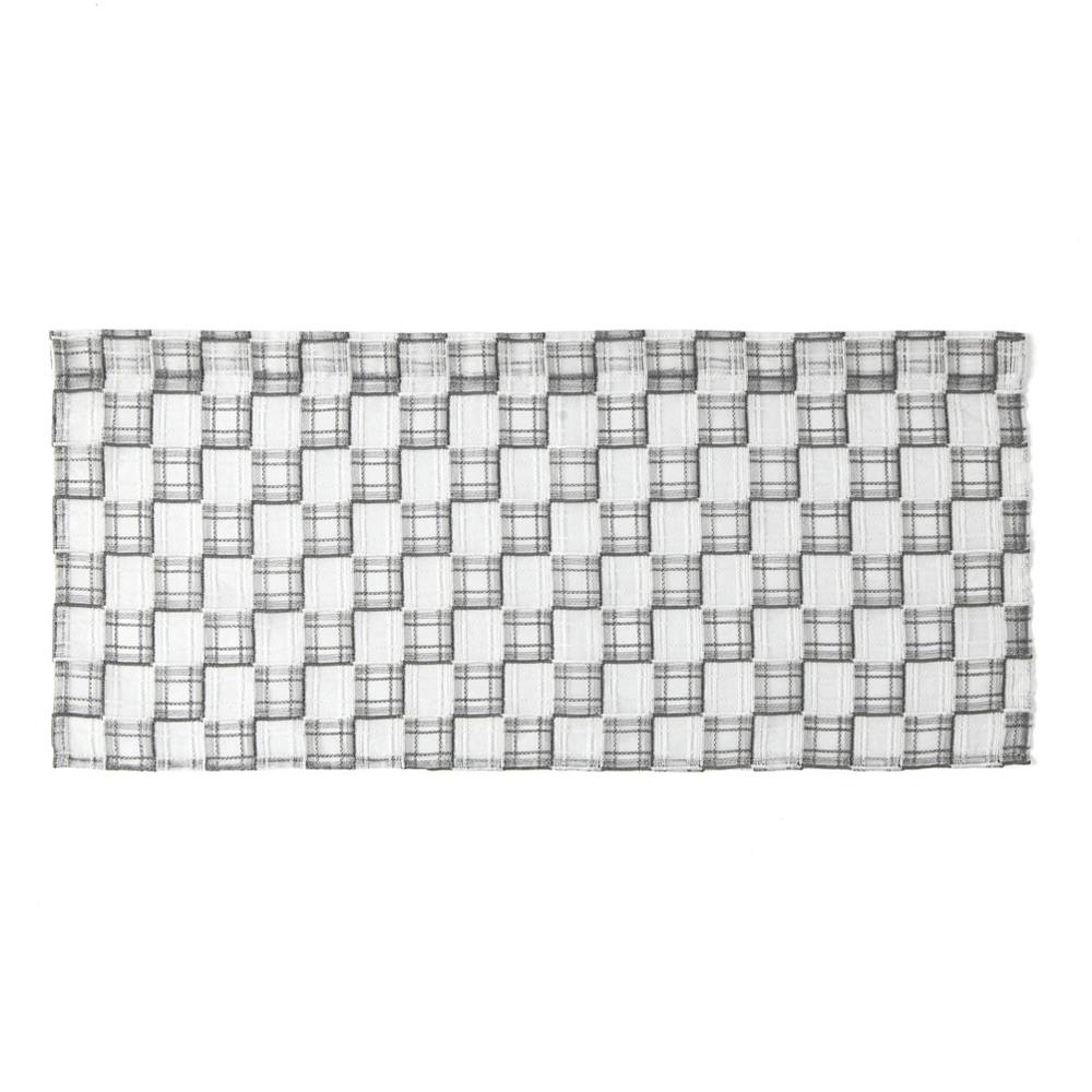 カフェカーテン チェック 幅100cm 丈45cm