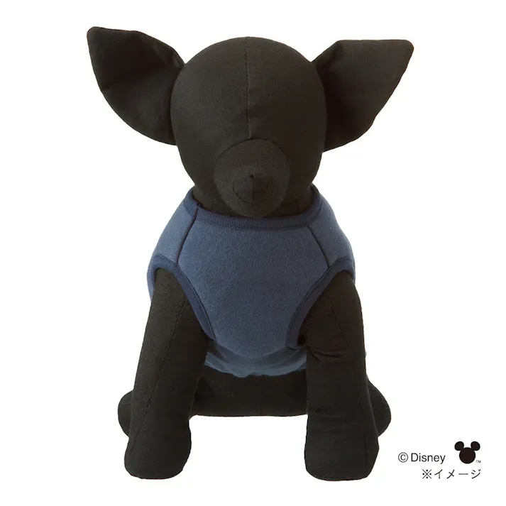 【送料無料】裏起毛タンクトップ ネイビー ミッキーマウス Sサイズ ペット服(犬の服)