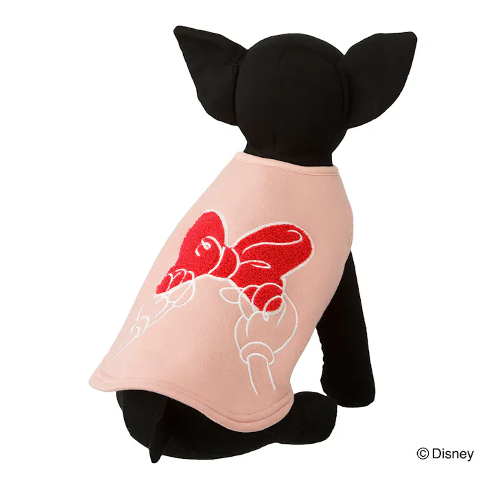 【送料無料】裏起毛タンクトップ ピンク ミニーマウス SSサイズ ペット服(犬の服)