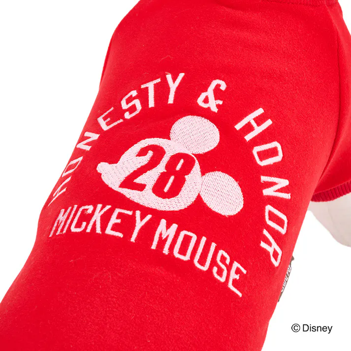 【送料無料】トレーナー レッド ミッキーマウス MDサイズ ペット服(犬の服)