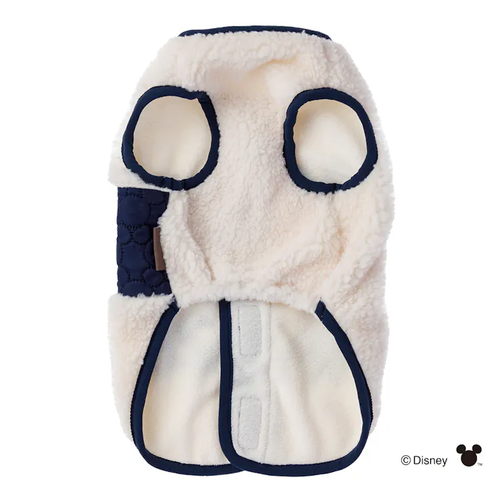 【送料無料】ミッキーマウス ボアベスト Sサイズ ペット服(犬の服)