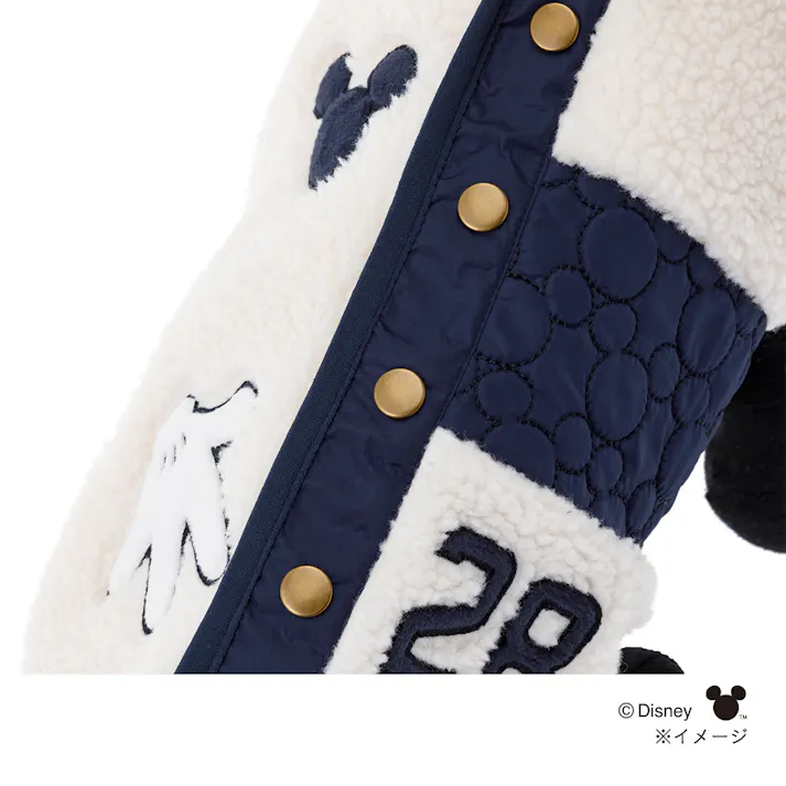 【送料無料】ミッキーマウス ボアベスト Sサイズ ペット服(犬の服)