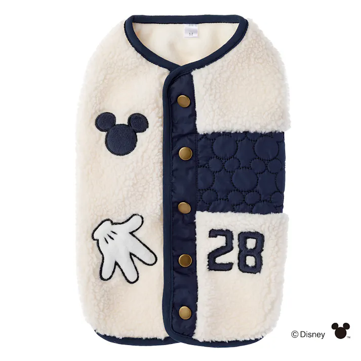 【送料無料】ミッキーマウス ボアベスト 2Lサイズ ペット服(犬の服)