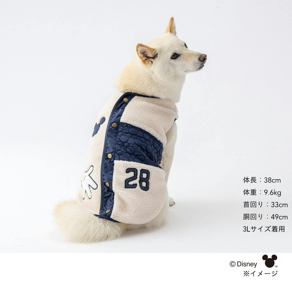 送料無料】ミッキーマウス ボアベスト 3Lサイズ ペット服(犬の服)(販売