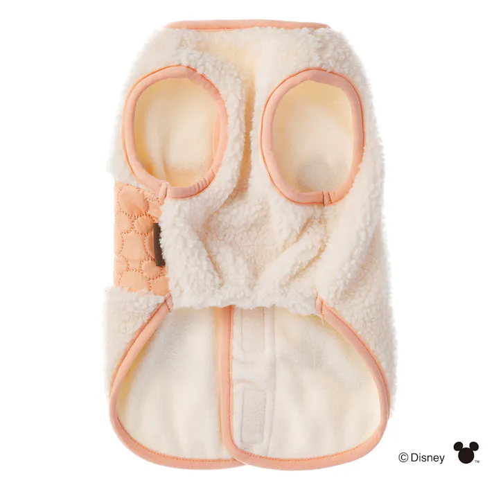 【送料無料】ミニーマウス ボアベスト Mサイズ ペット服(犬の服)