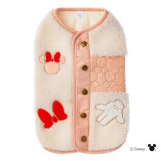 【送料無料】ミニーマウス ボアベスト MDサイズ ペット服(犬の服)