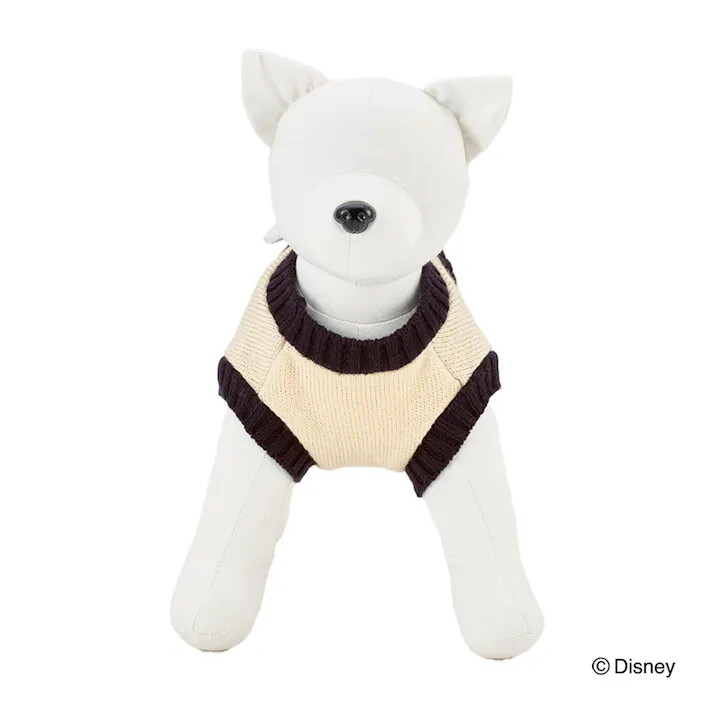 【送料無料】ボーダーニット ネイビー ミッキーマウス Mサイズ ペット服(犬の服)