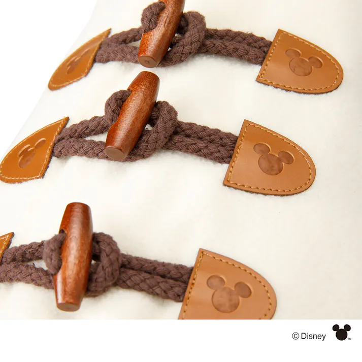 【送料無料】耳付コート アイボリー ミッキーマウス Mサイズ ペット服(犬の服)