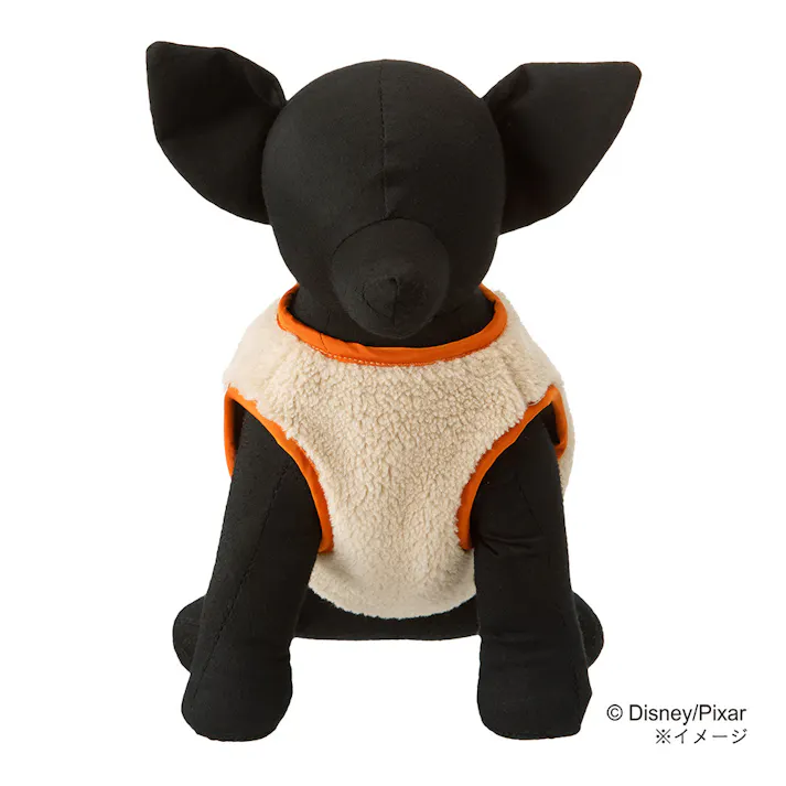 【送料無料】ボアベスト グレー ブルズアイ Mサイズ ペット服(犬の服)