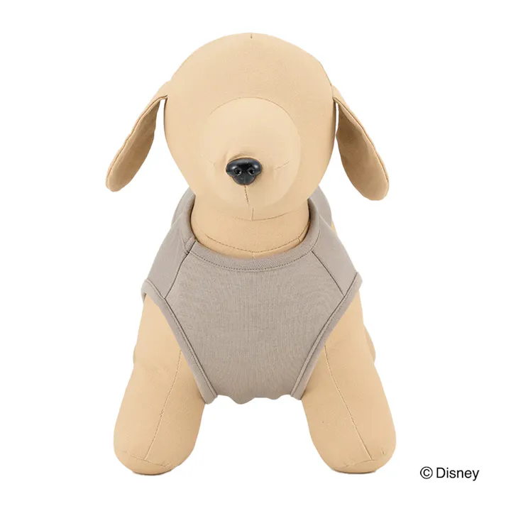 【送料無料】スウェットタンクトップ グレー ミッキーマウス&プルート Mサイズ ペット服(犬の服)