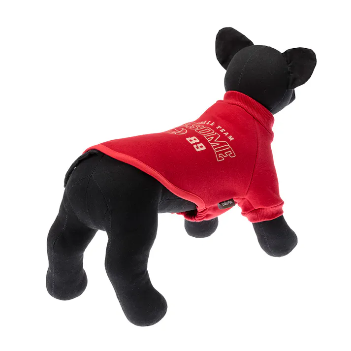 【送料無料】ロゴトレーナー レッド 2Lサイズ ペット服(犬の服)