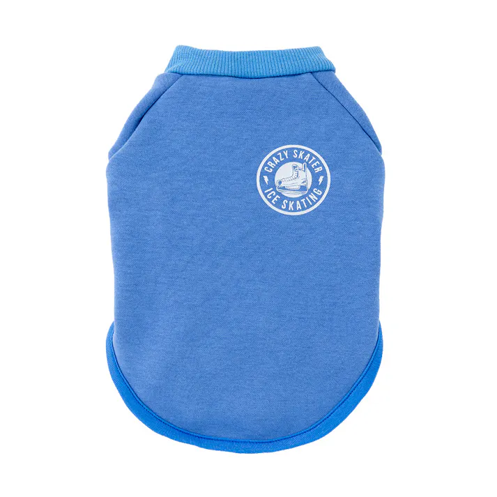 【送料無料】ロゴトレーナー ライトブルー Mサイズ ペット服(犬の服)