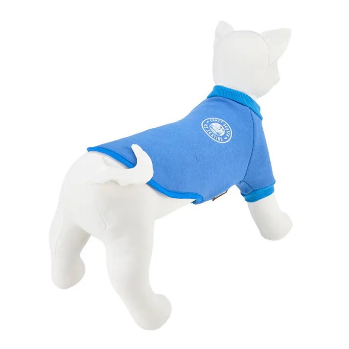 【送料無料】ロゴトレーナー ライトブルー Mサイズ ペット服(犬の服)