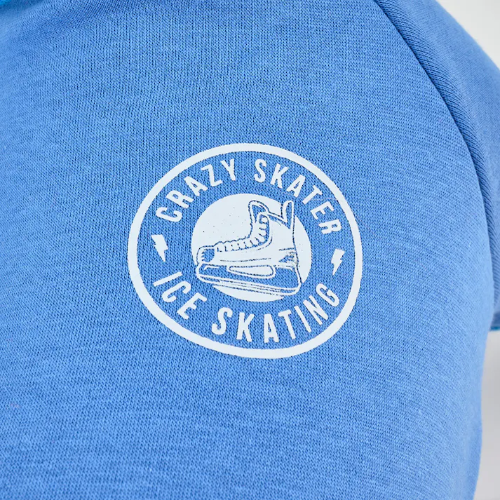 【送料無料】ロゴトレーナー ライトブルー Mサイズ ペット服(犬の服)