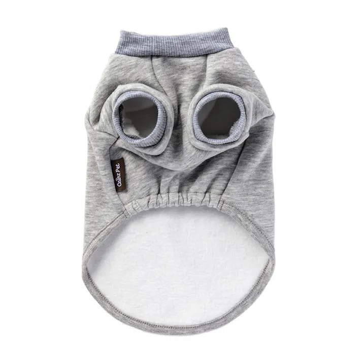 【送料無料】ロゴトレーナー グレー 3Lサイズ ペット服(犬の服)