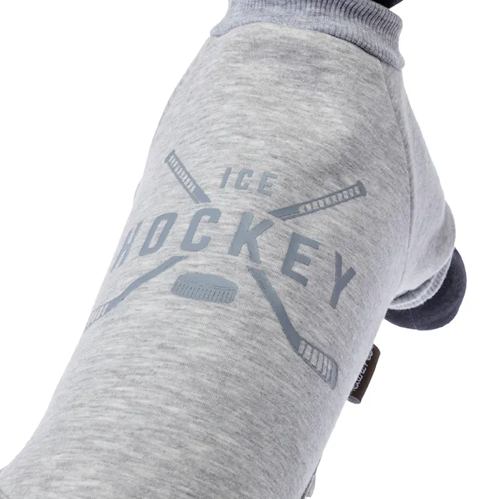 【送料無料】ロゴトレーナー グレー 4Lサイズ ペット服(犬の服)