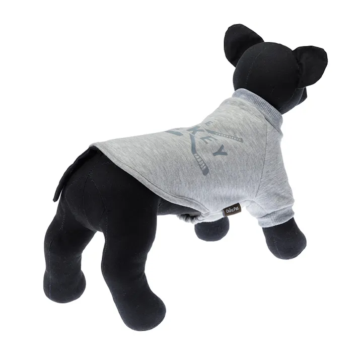 【送料無料】ロゴトレーナー グレー 7Lサイズ ペット服(犬の服)