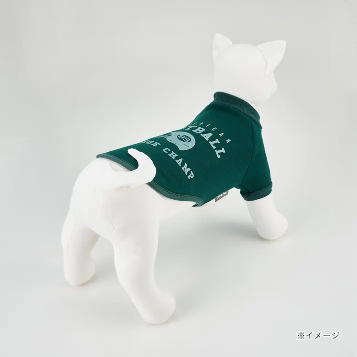 【送料無料】ロゴトレーナー グリーン Mサイズ ペット服(犬の服)