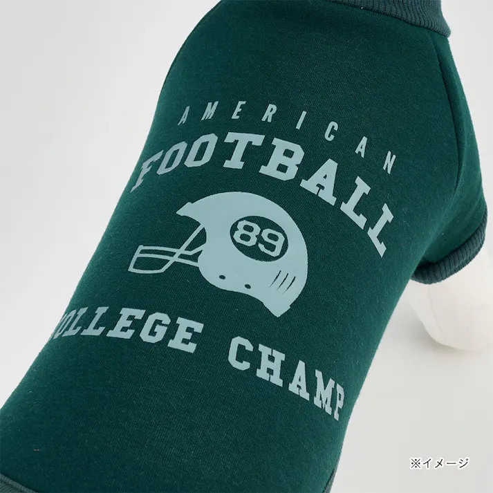 【送料無料】ロゴトレーナー グリーン Mサイズ ペット服(犬の服)