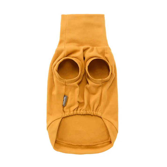 【送料無料】ハイネックカットソー イエロー 2Lサイズ ペット服(犬の服)