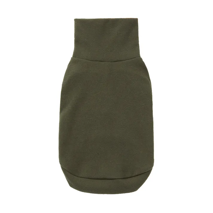 【送料無料】ハイネックカットソー カーキ Mサイズ ペット服(犬の服)(販売終了)