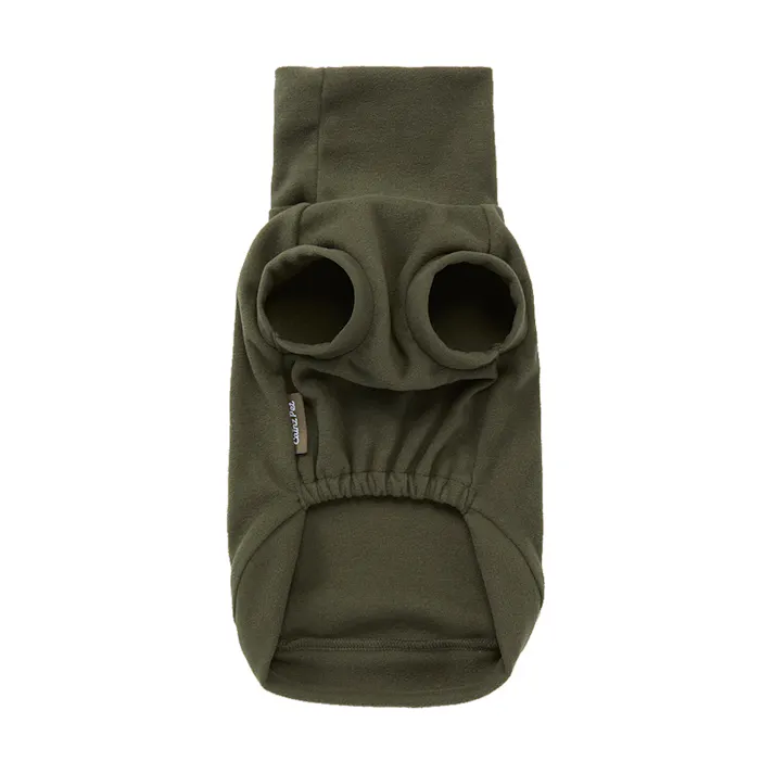 【送料無料】ハイネックカットソー カーキ Mサイズ ペット服(犬の服)(販売終了)