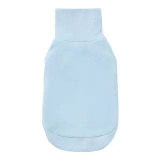 【送料無料】ハイネックカットソー ライトブルー Sサイズ ペット服(犬の服)