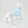 【送料無料】ハイネックカットソー ライトブルー SDサイズ ペット服(犬の服)