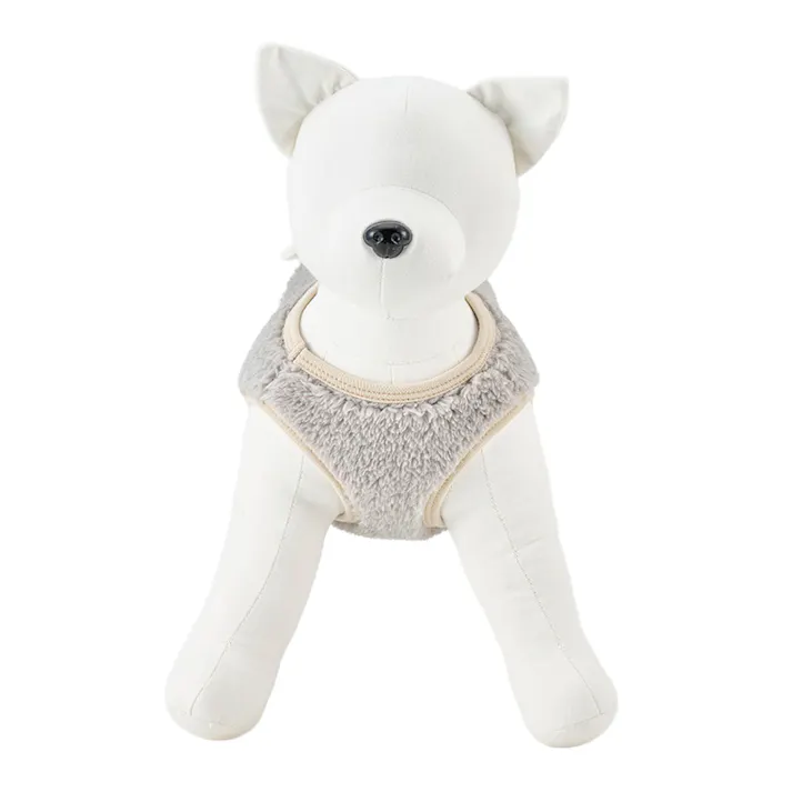 【送料無料】ポケット付きボアタンクトップ グレー Sサイズ ペット服(犬の服)