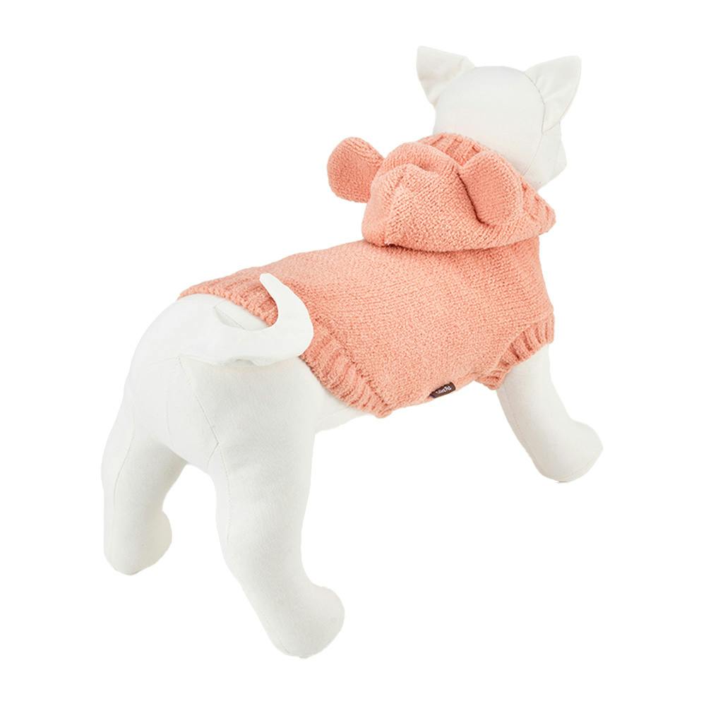 送料無料】もこくまパーカー ピンク 4Lサイズ ペット服(犬の服