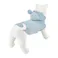 【送料無料】もこくまパーカー ライトブルー Sサイズ ペット服(犬の服)