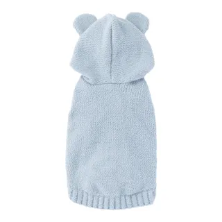 【送料無料】もこくまパーカー ライトブルー SSサイズ ペット服(犬の服)(販売終了)
