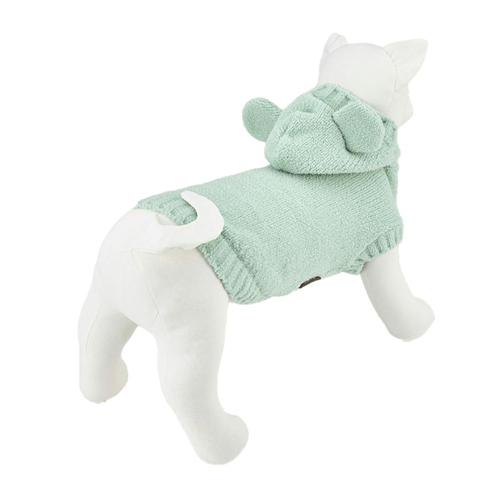 犬用服　もこもこ　冬服　ミントグリーン Mサイズ 犬用服 もこもこ 冬服 ミントグリーン Mサイズ 送料無料】もこ