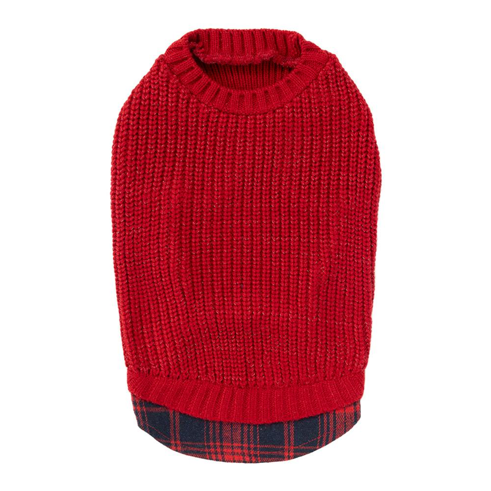 送料無料】反射ニット レッド MDサイズ ペット服(犬の服) | ペット用品