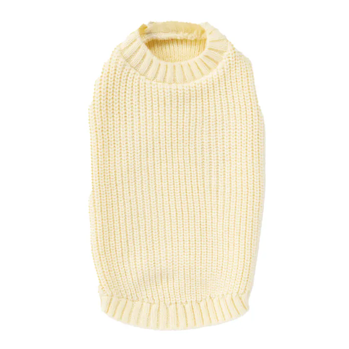 【送料無料】ニット アイボリー Sサイズ ペット服(犬の服)