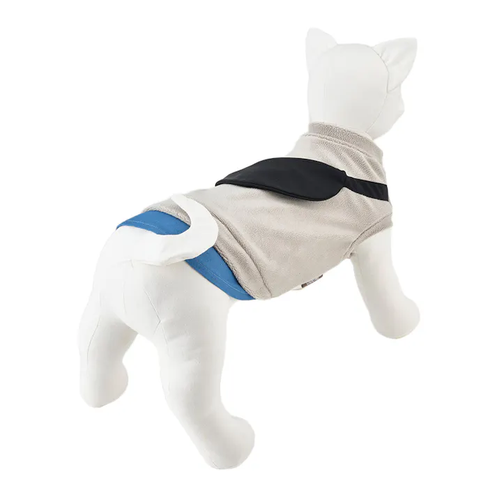 【送料無料】バッグ付きフリースタンクトップ グレー SDサイズ ペット服(犬の服)