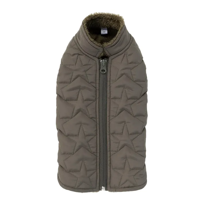 【送料無料】キルトベスト カーキ 7Lサイズ ペット服(犬の服)(販売終了)