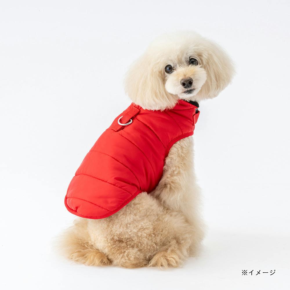 送料無料】中わたべスト レッド Sサイズ ペット服(犬の服) | ペット