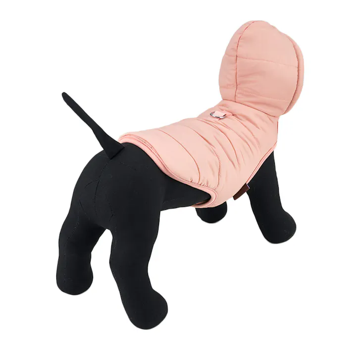 【送料無料】中わたパーカー ピンク SSサイズ ペット服(犬の服)