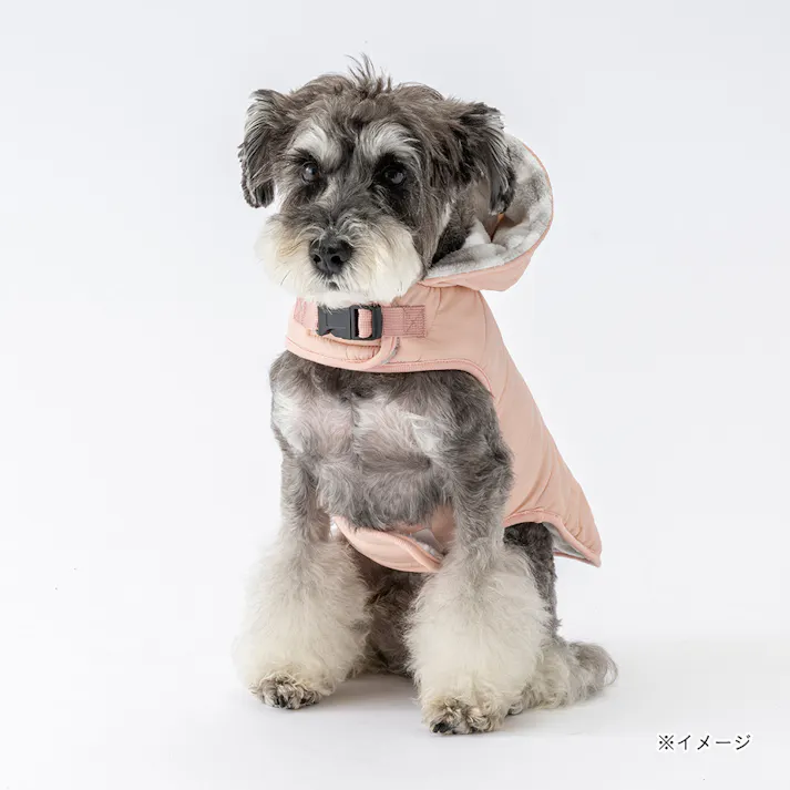 【送料無料】中わたパーカー ピンク SSサイズ ペット服(犬の服)