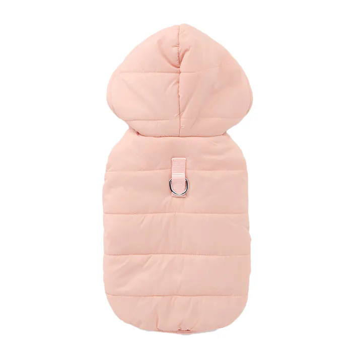 【送料無料】中わたパーカー ピンク SSサイズ ペット服(犬の服)