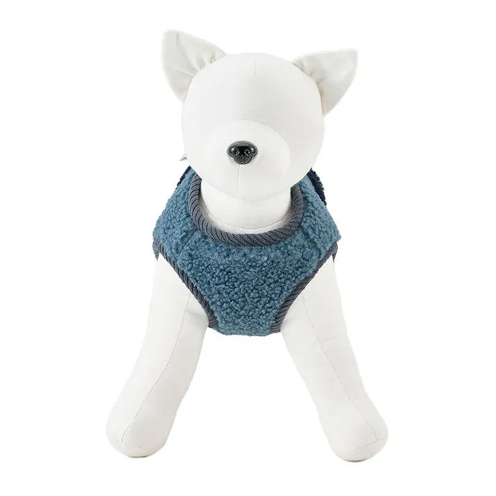 【送料無料】切り替えボアベスト ネイビー SDサイズ ペット服(犬の服)