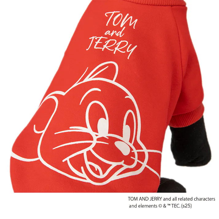 【送料無料】トレーナー レッド ジェリー Mサイズ ペット服(犬の服)