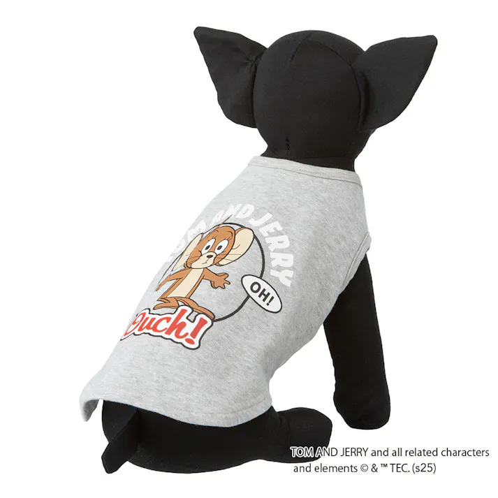 【送料無料】スウェットタンクトップ グレー ジェリー Sサイズ ペット服(犬の服)