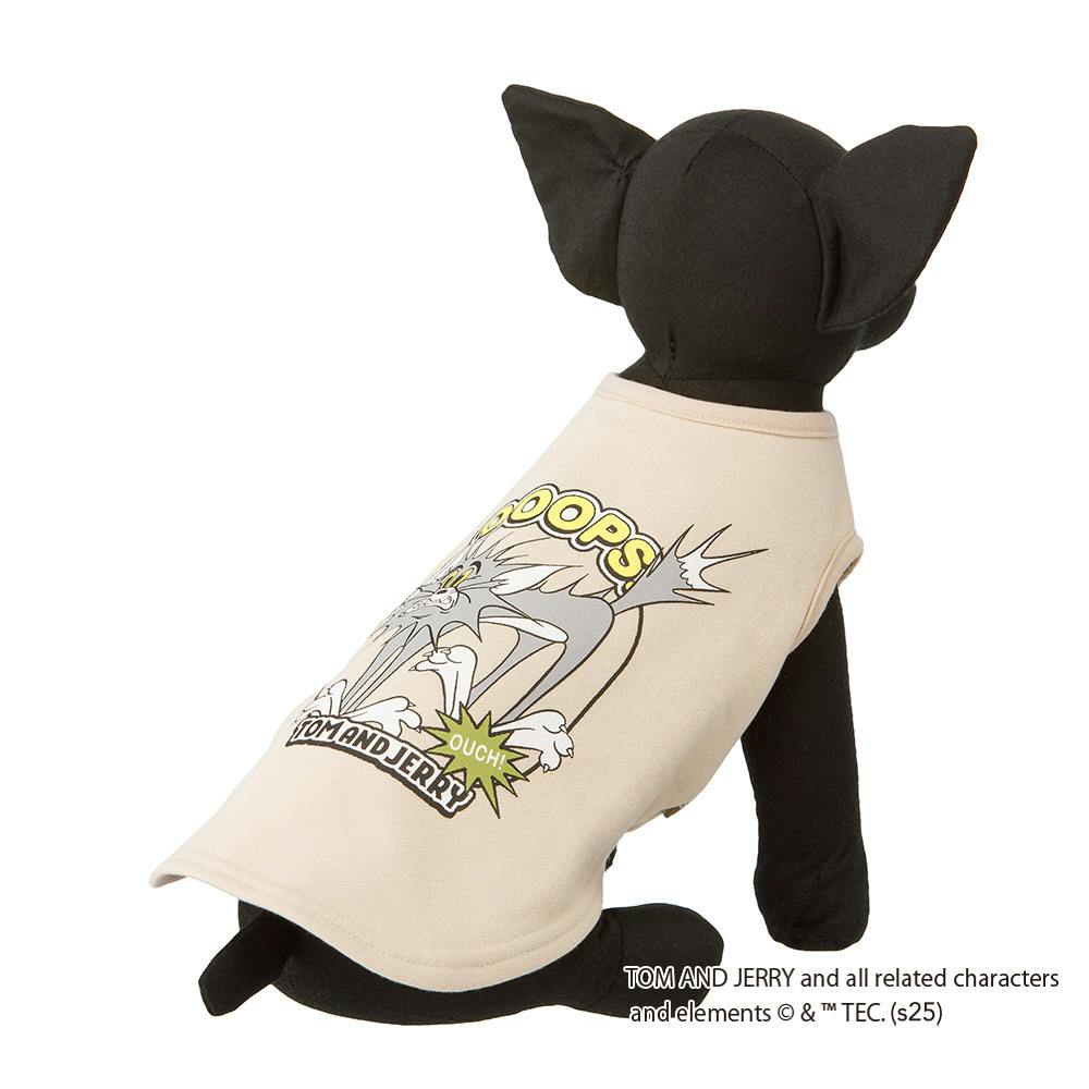 送料無料】スウェットタンクトップ ベージュ トム Sサイズ ペット服(犬
