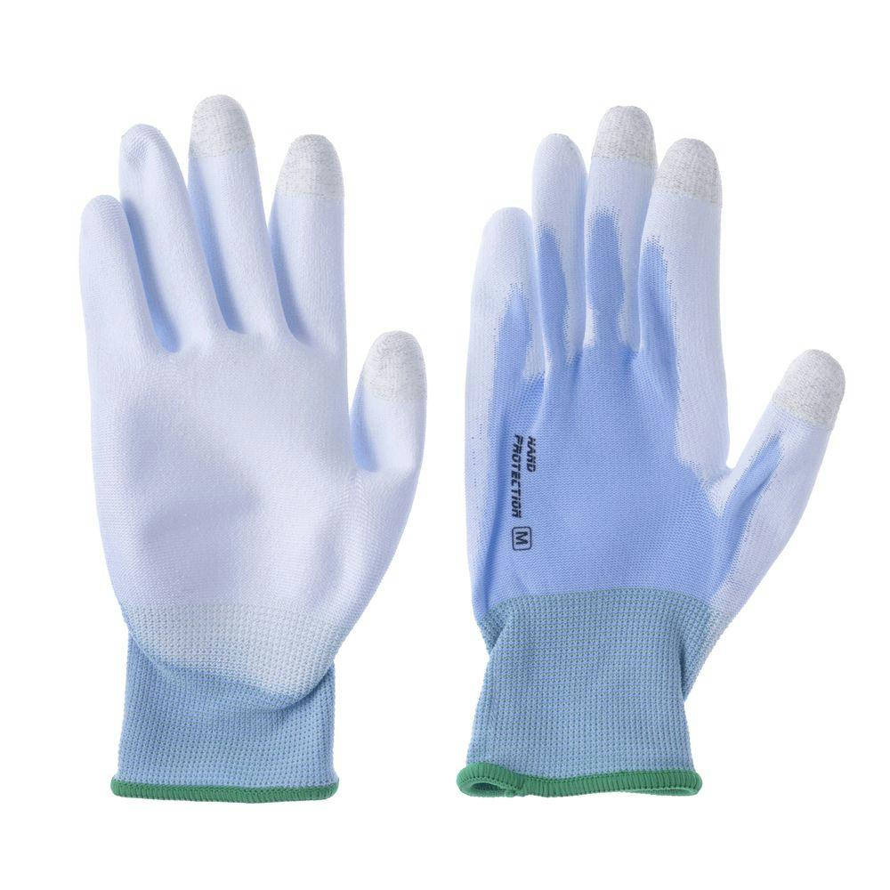 カインズ 指先補強でタッチパネル対応ウレタン手袋 M