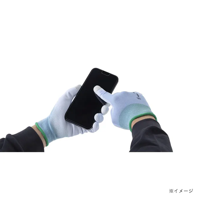 カインズ 指先補強でタッチパネル対応ウレタン手袋 M